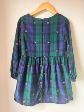 Load image into Gallery viewer, Sarah Jessica Parker x Gap Plaid Embroidered Dress Size SM (6-7)
