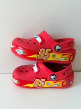 Load image into Gallery viewer, Lightning McQueen Crocs Size 9C
