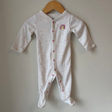 Load image into Gallery viewer, Carter’s Waffle Confettie Footie 6M
