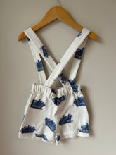 Load image into Gallery viewer, Kate Quinn Organic Cotton Picnic Shorts with Suspenders 2T

