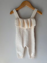 Load image into Gallery viewer, Unknown Brand Knit Ruffle Romper 12M
