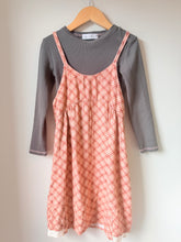 Load image into Gallery viewer, Zara 90s Style Plaid Slip Dress &amp; Ribbed Long Sleeve Set Size 8
