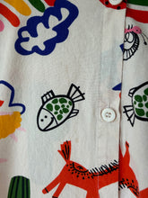 Load image into Gallery viewer, Sketch AOP Shirt Dress Size 6
