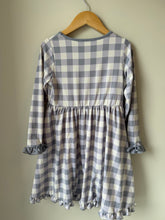 Load image into Gallery viewer, Millie Loves Lily Long Sleeve Gingham Pocket Dress Size 6
