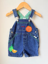 Load image into Gallery viewer, *With Tags* Vintage 90s Baby Gap Fruit Embroidered Overalls 3-6M

