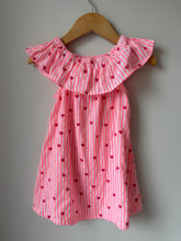 Load image into Gallery viewer, Hatley Hearts &amp; Stripes Cotton Dress Size 2T
