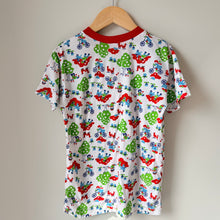 Load image into Gallery viewer, Vintage Moon Rabbit Country Kids AOP Tee Size 10
