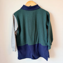 Load image into Gallery viewer, Vintage OshKosh 1/4 Zip Colour Block Polo Sweater Size 4
