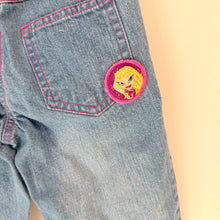 Load image into Gallery viewer, Vintage Y2K Bratz Embroidered Denim Capris Size 5
