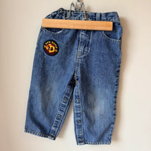 Load image into Gallery viewer, Vintage 90s B.U.M. Equipment Kids Varsity Patch Jeans 18M
