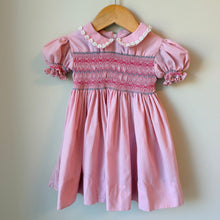Load image into Gallery viewer, Vintage Handmade Smocked Peter Pan Collar Dress 18M
