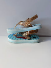 Load image into Gallery viewer, BabyGap Ariel Find Your Voice Flip Flops Size 5-6
