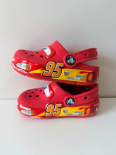 Load image into Gallery viewer, Lightning McQueen Crocs Size 8C
