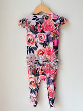 Load image into Gallery viewer, Posh Peanut Bamboo Rose Romper 9-12M
