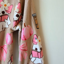 Load image into Gallery viewer, A + B Co. Handmade Pinky Ghots PJ Set Size 4T
