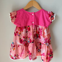 Load image into Gallery viewer, Vintage Handmade Tiered Floral Dress 18M
