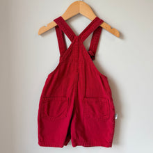 Load image into Gallery viewer, Vintage R&amp;R Kids Red Shortalls Size 2
