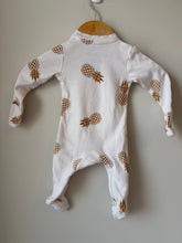 Load image into Gallery viewer, ZippyJamz Pineapple Footie NB
