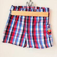Load image into Gallery viewer, Sesame Street by Sears Elmo Plaid Shorts 2T
