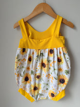 Load image into Gallery viewer, Handmade Sunflower Romper 18-24M
