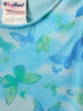 Load image into Gallery viewer, Vintage Y2K Woodland Mesh Lined Butterfly Dress Size 5/6

