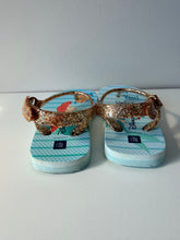 Load image into Gallery viewer, BabyGap Ariel Find Your Voice Flip Flops Size 5-6
