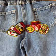 Load image into Gallery viewer, Vintage 90s B.U.M. Equipment Kids Varsity Patch Jeans 18M
