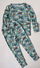 Load image into Gallery viewer, Posh Peanut Planes Bamboo PJ Set 2T
