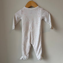 Load image into Gallery viewer, Carter’s Waffle Confettie Footie 6M
