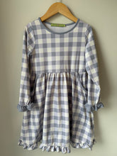 Load image into Gallery viewer, Millie Loves Lily Long Sleeve Gingham Pocket Dress Size 6
