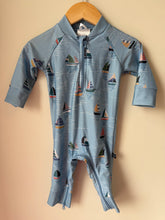 Load image into Gallery viewer, Honeysuckle Swim Boats Suit 6-12M
