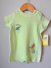 Load image into Gallery viewer, *With Tags* Vintage H.W. Carter &amp; Sons Baby Bug Romper Green Embroidered Insects 0-3M

