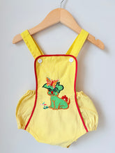 Load image into Gallery viewer, Vintage Puppy &amp; Butterfly Bubble Romper 12-18M
