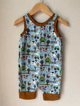 Load image into Gallery viewer, Handmade Farm Theme Romper Size 2/3
