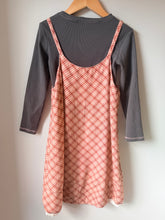 Load image into Gallery viewer, Zara 90s Style Plaid Slip Dress &amp; Ribbed Long Sleeve Set Size 8
