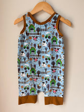 Load image into Gallery viewer, Handmade Farm Theme Romper Size 2/3
