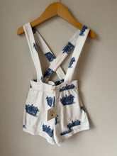 Load image into Gallery viewer, Kate Quinn Organic Cotton Picnic Shorts with Suspenders 2T
