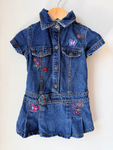 Load image into Gallery viewer, Vintage Carter’s Pleated Embroidered Dress 24M
