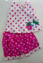 Load image into Gallery viewer, Vintage Polka Dot Fruit 2 Piece Set Size 3
