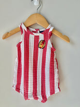 Load image into Gallery viewer, Old Navy Striped Hot Dog Romper 3-6M

