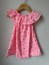 Load image into Gallery viewer, Hatley Hearts &amp; Stripes Cotton Dress Size 2T
