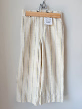 Load image into Gallery viewer, *With Tags* Zara Wide Leg Striped Textured Trousers Size 8
