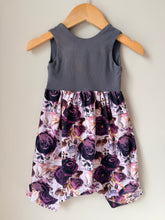 Load image into Gallery viewer, Handmade Purple Rose Romper 2-3Y
