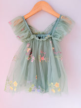 Load image into Gallery viewer, Tulle Embroidered Floral Green Butterfly Wing Dress 18-24M
