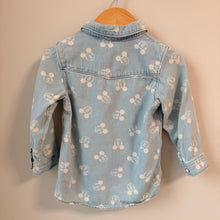 Load image into Gallery viewer, H&amp;M Chambray Mickey Top 12-18M
