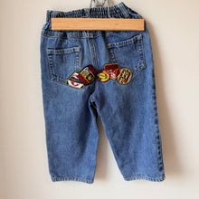 Load image into Gallery viewer, Vintage 90s B.U.M. Equipment Kids Varsity Patch Jeans 18M

