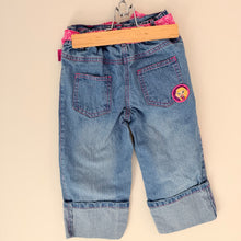 Load image into Gallery viewer, Vintage Y2K Bratz Embroidered Denim Capris Size 5
