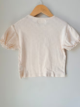 Load image into Gallery viewer, Zara Bow Eyelet Tee Size 6
