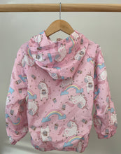Load image into Gallery viewer, Unicorns, Rainbows &amp; Coffee Windbreaker 5-6Y
