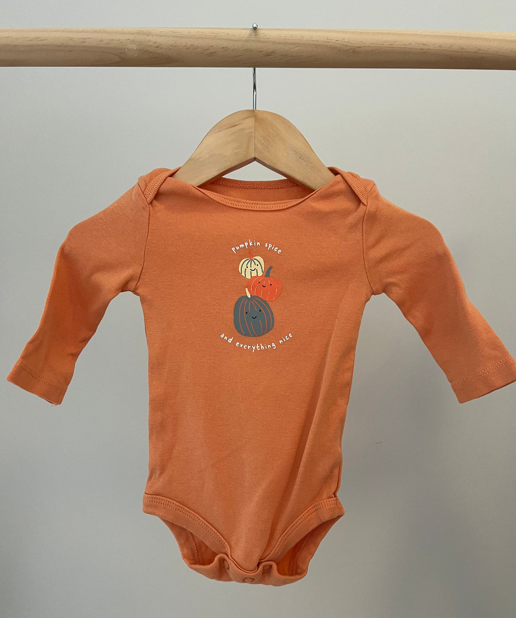 Pumpkin Spice Onesie 0-3M